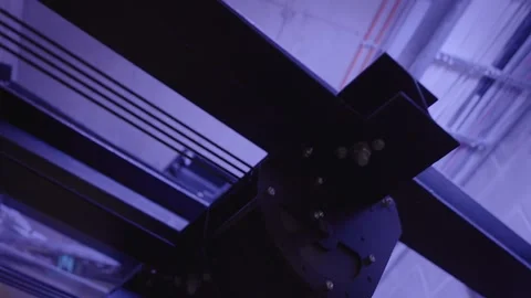 Large Number of Black Pulleys for Winch Hoists in a Row. Video stock 302760581