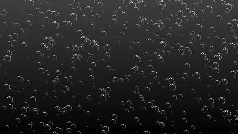A large number of champagne bubbles pop up quickly. Stock Footage 202187950