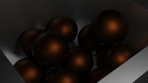 A large number of colored balls. Design. Bright balls of different sizes that Stockillustratie