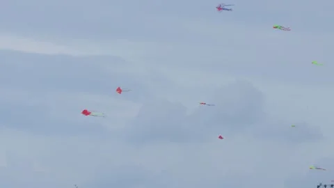 A large number of kites in the sky Video stock 240720983