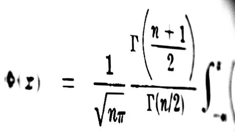 Large number of mathematical formulas on a white background イラスト素材