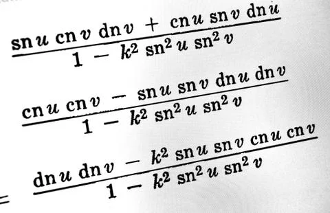 Large number of mathematical formulas on a white background イラスト素材
