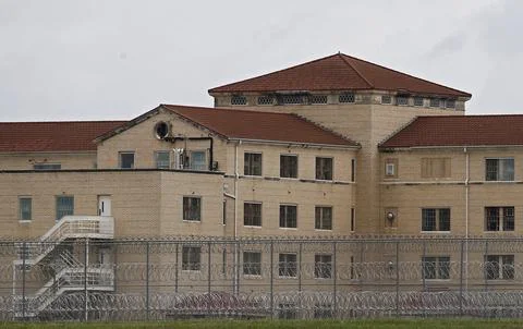 Large number of reported coronavirus cases in federal prison, Fort Worth, USA -  Stock Photos
