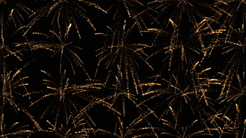 A large number of small fireworks placed by the grid. Stock-Footage 109537758