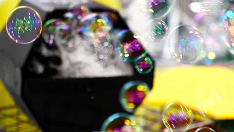 A large number of soap bubbles close-up Stock Footage 232580968
