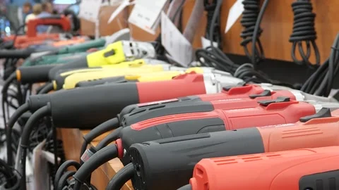 A large number of various construction tools for different purposes and jobs. Stock-Footage 297693100