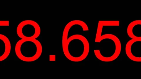 Large numbers rapidly counting up Stock Footage 142283054