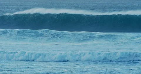 Large Ocean Waves Stock Footage 70974467