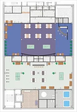 Large Office Stock-Illustration