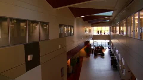 Large office lobby Stock Footage 21532884