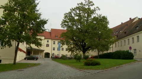 Large Old Monastery Building in Europe Video stock 43757478