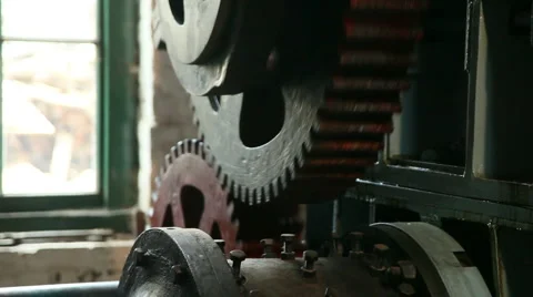 Large old victorian engine 02 Stock Footage 3175079