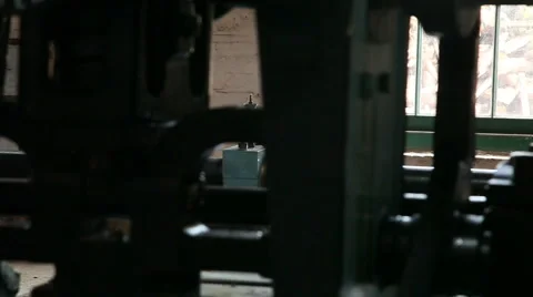 Large old victorian engine 08 Stock Footage 3299449