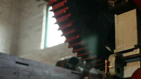 Large old victorian engine 11 Stock Footage 3294424