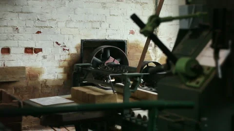 Large old victorian engine 12 Stock Footage 3293034