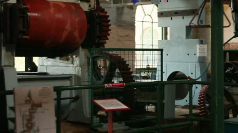 Large old victorian engine 13 Stock Footage 3380565