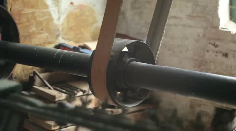 Large old victorian engine 16 Stock Footage 3376148