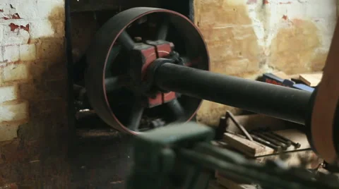 Large old victorian engine 18 Stock Footage 3376110