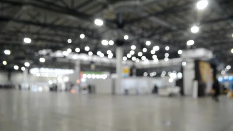 Large open and empty part of a large building inside. Stock Footage 149028401