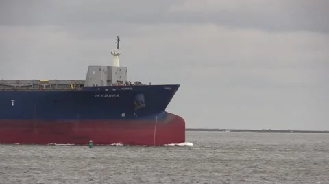 Large open hatch ship in transit Stock Footage 48274404