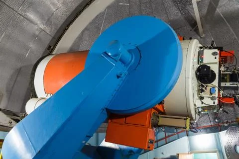 Large optical telescope Stock Photos