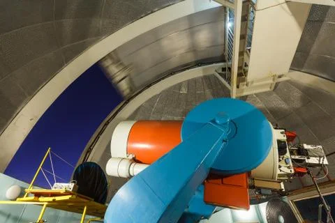 Large optical telescope Stock Photos
