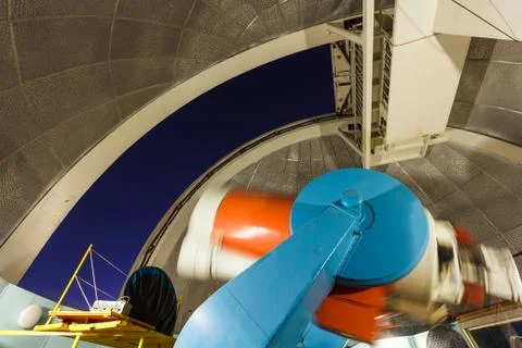 Large optical telescope Stock Photos
