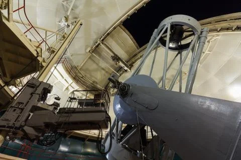 Large optical telescope Stock Photos