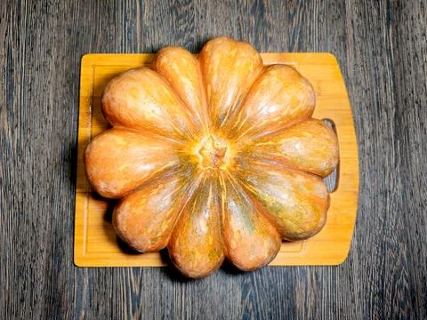 Large orange pumpkin Stock Photos