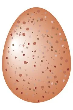 A large organic egg spot on, flat illustration vector Stock Illustration