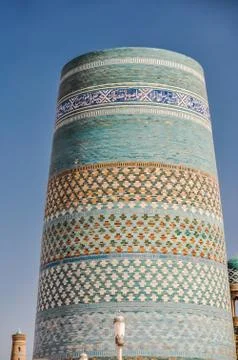 Large ornamented column Stock Photos