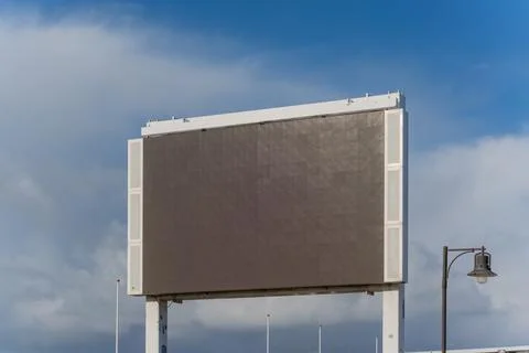 Large outdoor LED screen. Stock Photos