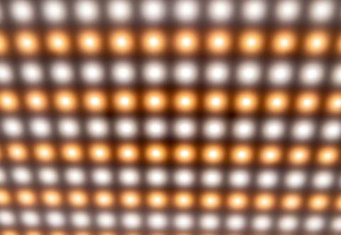 Large panel with defocused bright cold blurry lights Foto stock