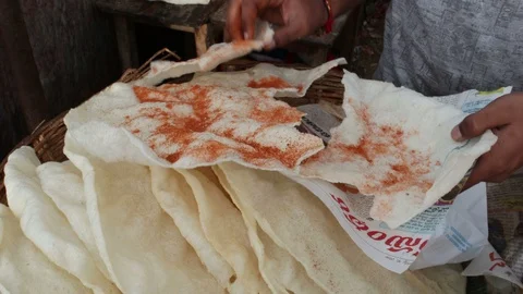 Large-papadums Stock Footage 114278619