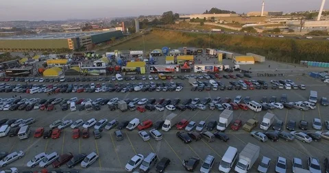 Large parking Stock Footage 106883685