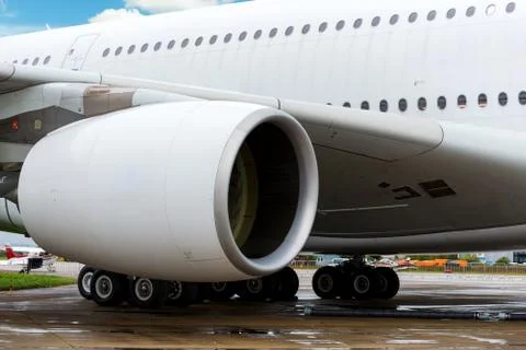 Large passenger jet Stock Photos
