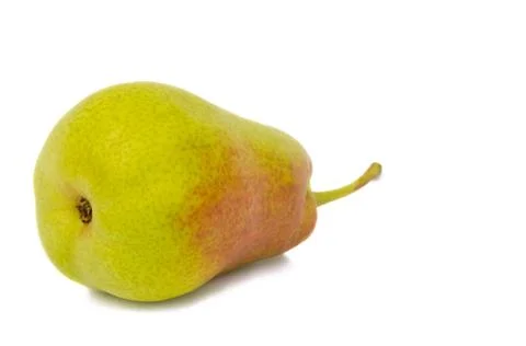 Large pear on a white background Foto stock