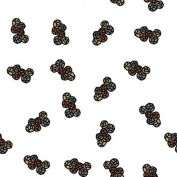 Large pepper vector seamless pattern Illustrazione stock