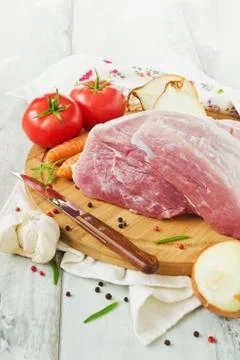 Large piece of meat Stock Photos