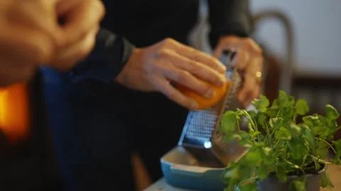 A large piece of meat is sitting in a pan Stock Footage 295367267