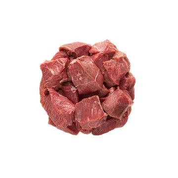 Large pieces of meat beef portion, you can put the isolate in a plate. isolate Stock Photos