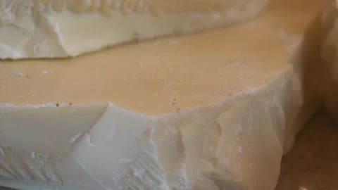 Large pieces of white chocolate. Stock Footage 111970409