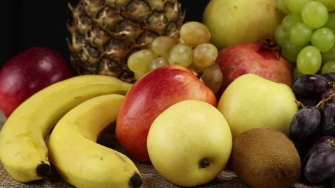 A large pile of different fruits Stock Footage 123973500