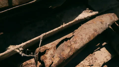 A large pile of rusty iron 動画素材 103858956