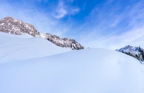 Large piles of snow Stock Photos