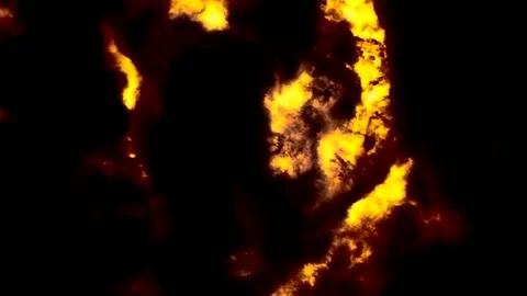 A large pillar of fire. Stock Footage 224845942