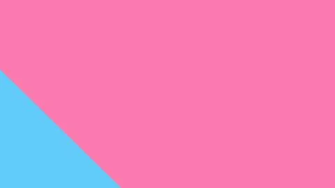 Large pink area dominates the frame with a blue triangle intersecting the bot Illustrazione stock