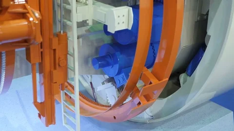 Large planetary gear rotates Video stock 83353343