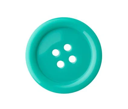 Large plastic clothes button isolated on white background Stock Photos