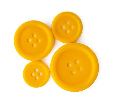 Large plastic clothes button isolated on white background Stock Photos